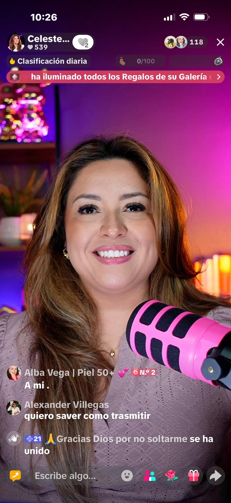 Live de Celeste Odle en TikTok